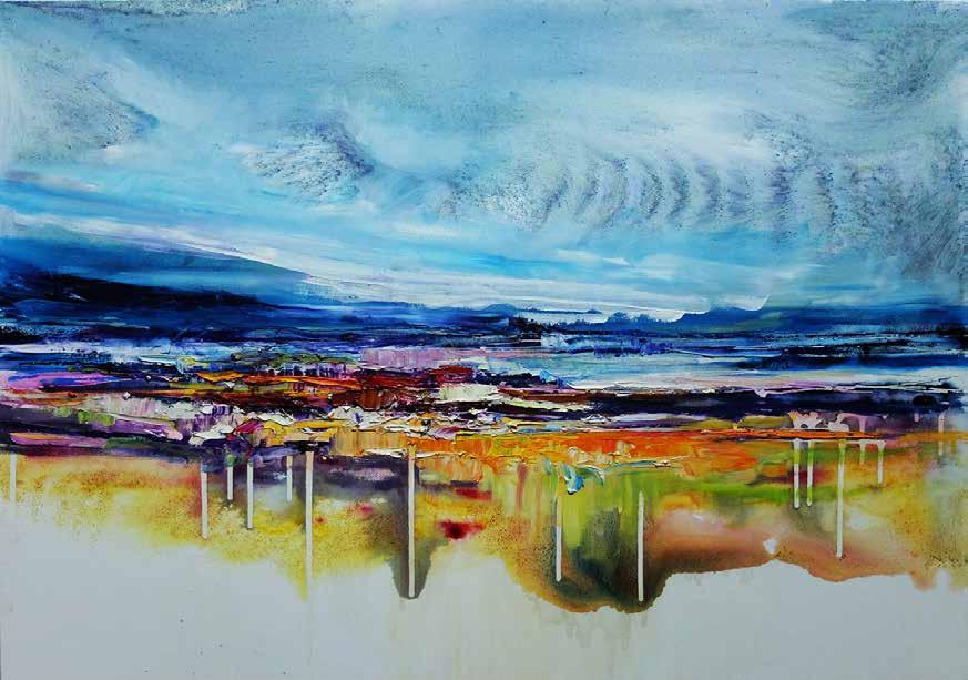 6 4. Joanna Szostak - Rogoz Pejzaż 1VII17, 2017 olej,