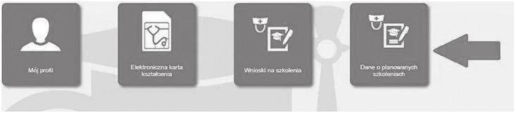 56 Informator medyczny pielęgniarek i położnych 2018 SYSTEM MONITOROWANIA KSZTAŁCENIA Zapisywanie się na kursy/szkolenia 1.