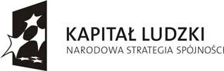 REGULAMIN UCZESTNICTWA W PROJEKCIE W drodze do pracy Objaśnienia skrótów i używanych terminów: EFS Europejski Fundusz Społeczny PO KL Program Operacyjny Kapitał Ludzki Beneficjent Ostateczny