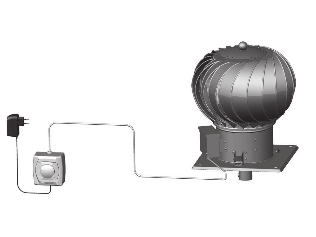 TUROWENT YRYOWY PLUS - obrotowa asada komiowa Ø2 - Ø3 - STANAR SCEMAT POŁĄCZENIA 1. TUROWENT YRYOWY PLUS - STANAR Lp Symbol Name 1 TUP...CAL- Turbowet hybrydowy Plus 2 TU-Z-24V/2,7A Zasilacz 3 UR-A-.