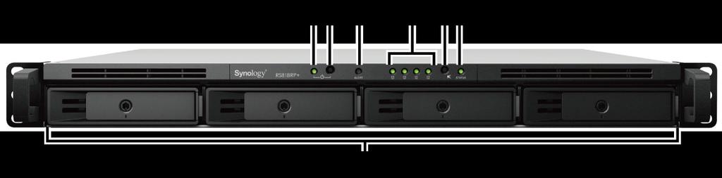 Elementy serwera Synology RackStation RS818+ RS818RP+ L.p.