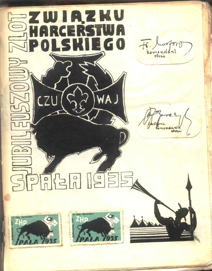 Kartka z harcerskiego