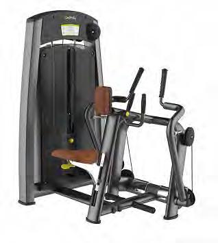 umożliwia trening mięśni w bok oraz w tył horizontal training of back muscles adjustable seat adapts to different user sizes separately working arms ensure balanced workout and allow