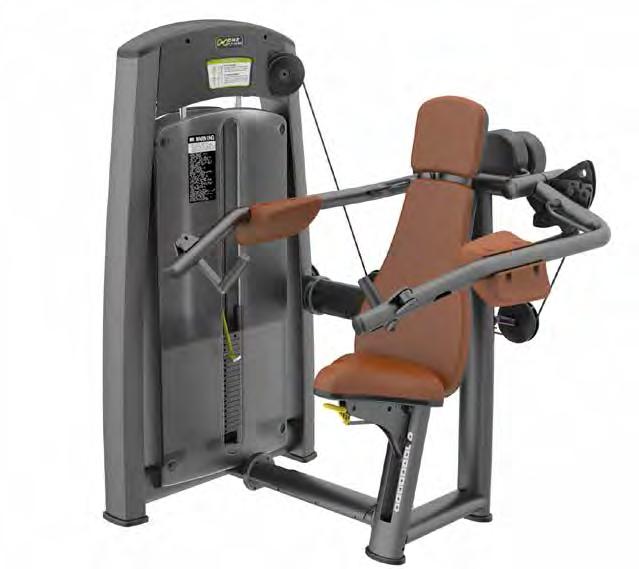 converging equipment arms provide natural overhead pressure and increased comfort during workout the counterweighting of the arms allows for a low initial resistance separately