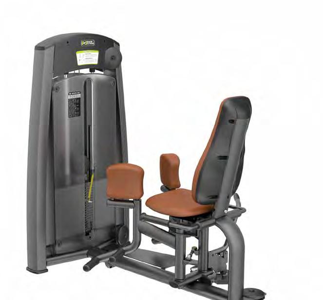 ADDUCTOR ROTARY TORSO łatwa regulacja pozycji wyjściowej przy pomocy mechanizmu zapadkowego poduszki boczne i