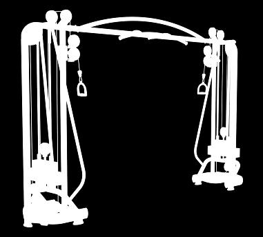 double-adjustable cable pulley with large functional workout capacity and many workout positions the dual cable pulleys