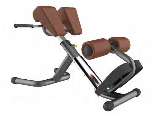 BACK EXTENSION SUPER BENCH wałki zapewniają stabilność i