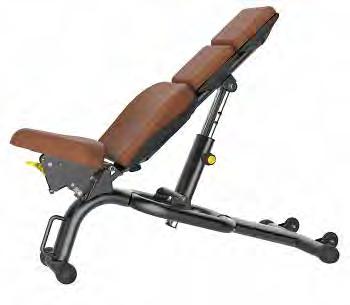 różnym kątem bench with seat and backrest adjustment wheels