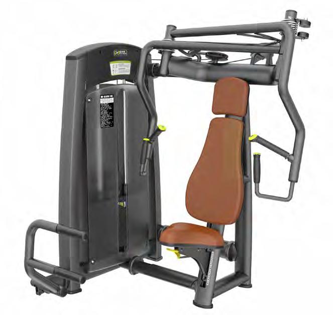 treningów izolowanych separate, converging equipment arms provide a natural, forward-facing pressing movement and increased comfort during workout