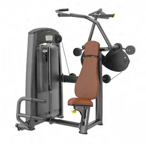 muscles seated position backwards to the device adjustable seat adapts to different user sizes separately working arms ensure balanced workout and allow separated training movement works out muscles