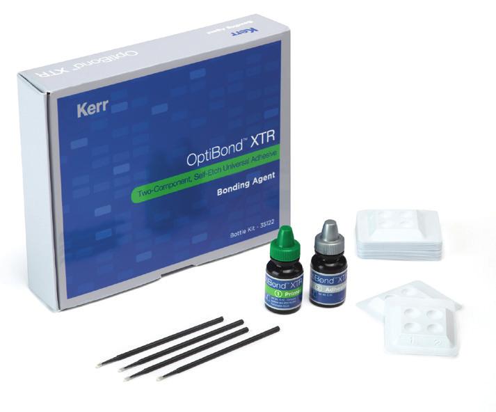 6 OptiBond XTR Bottle Kit 387 zł 7 Samotrawiący dwubutelkowy system wiążący: wyjątkowe siły łączenia z zębiną i szkliwem, technologia przygotowania tkanek w