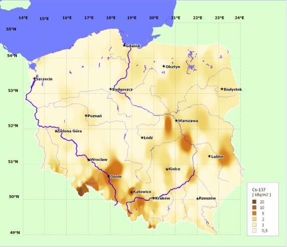 Monitoring of 137 Cs concentration in soli, 2012 2013 and 2014 2015 K. Isajenko, B.