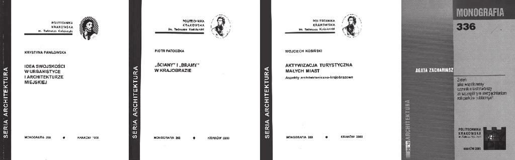 52 Dwudziestolecie Instytutu Architektury Krajobrazu Politechniki Krakowskiej W ciągu ostatnich lat trzech pracowników Zakładu uzyskało tytuły doktorów. W 2006 r.