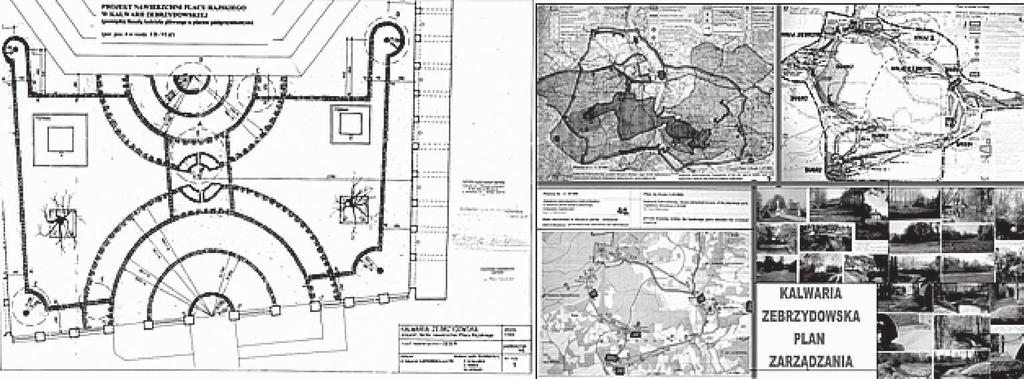 Mitkowska with others, proj. 1989, realization 2003) and Charts for The Management Plan, appendix to documentation with reference to the World Heritage (A. Mitkowska, 1999) W sposób ciągły, od 1994 r.
