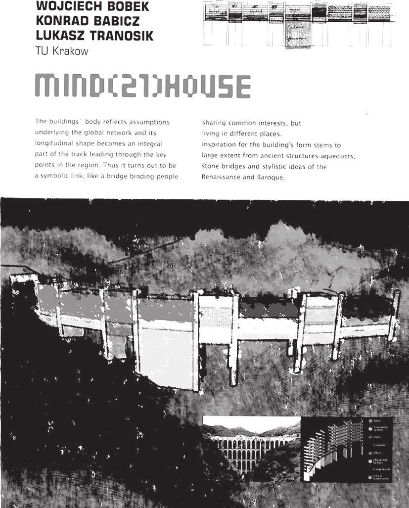 78 Dwudziestolecie Instytutu Architektury Krajobrazu Politechniki Krakowskiej Il. 68. Karta z publikacji pokonkursowej (2002/2003) Fig. 68. A page from the post-competition publication (2002/2003).