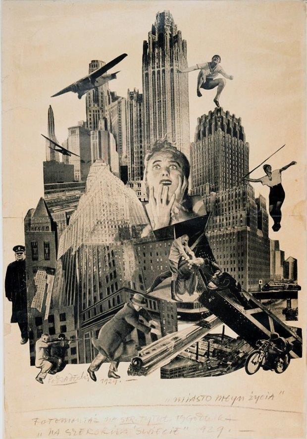 FOTOMONTAŻ MIASTO MŁYN ŻYCIA 1929r.