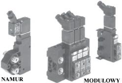 Zawory do montażu blokowego pozwalają na zbudowanie bloku złożonego z dowolnej ilości zaworów, zasilanych (wejście "P" i wyjście "R") z magistrali.