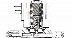 Zawór sterowany elektromagnetycznie; serwowspomagany; z przyłączem gwintowym; wysokociśnieniowy Typ 5404 2/2-drogowy; G 1/2 - G 1; 1 50 bar Sposób działania "A" w stanie beznapięciowym zamknięty 5404