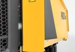 DODATKOWE Zarządzanie materiałami Osobno obsługiwane burty kosza zasypowego Hydraulicznie obsługiwany przedni fartuch Podajnik zgrzebłowy o zmiennym kierunku pracy Hydrauliczna regulacja wysokości