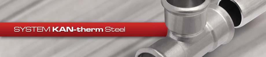 W związku z docelową unifi kacją średnic Systemów KAN-therm Steel i KAN-therm Inox, zdecydowaliśmy się na zmianę dotychczas występującej w systemie Steel średnicy pośredniej 64x1,5 mm.