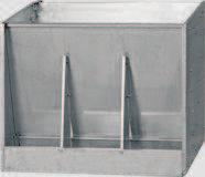 Automat paszowy warchlakowo-tucznikowy Symbol: AP3T PR INOX Wykonany ze stali nierdzewnej Iloœæ stanowisk: 3 Przeznaczony dla 30szt Pojemnoœæ zbiornika 137l Wysokoœæ 77cm Szerokoœæ 99,5cm G³êbokoœæ