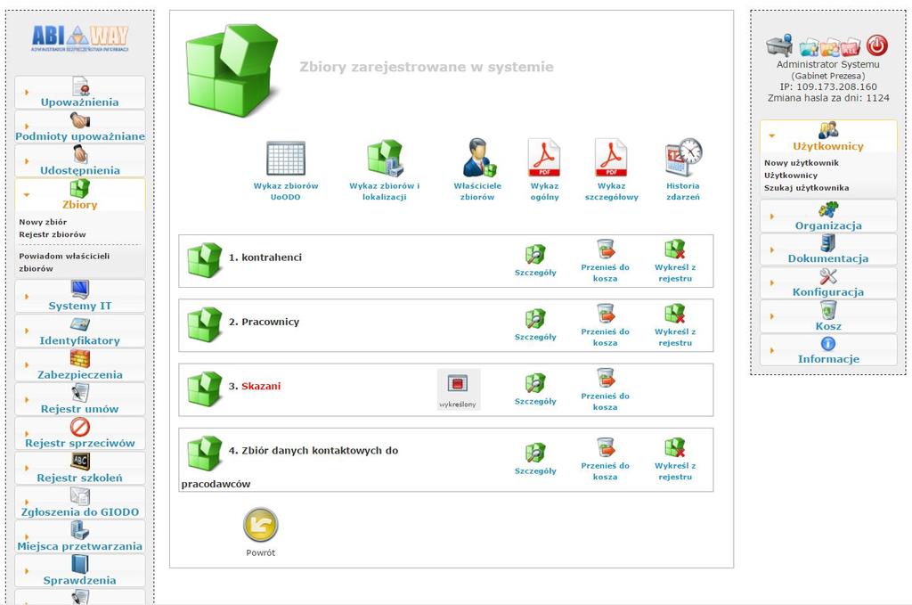 Realizacja procesu identyfikacji zbiorów danych