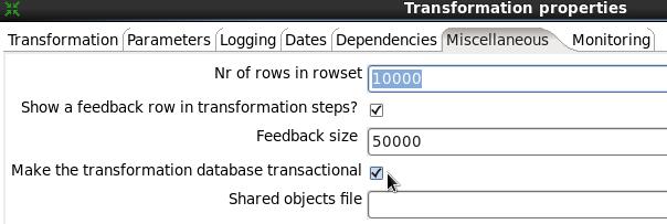 Dlatego dokonamy teraz modyfikacji opcji transformacji. dd. Za pomocą menu kontekstowego na pustym polu diagramu wywołaj opcję Transformation settings ee.