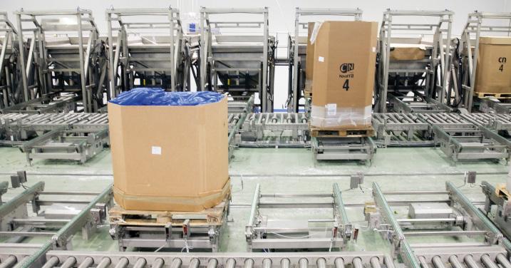 Tam też znajdują się leje zasypowe, w których dochodzi do mieszania produktów, a następnie