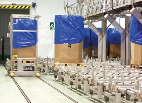 Wydajna instalacja w Fustiñana W centrum Fustiñana przetwarzana jest większość produktów firmy Congelados de Navarra.