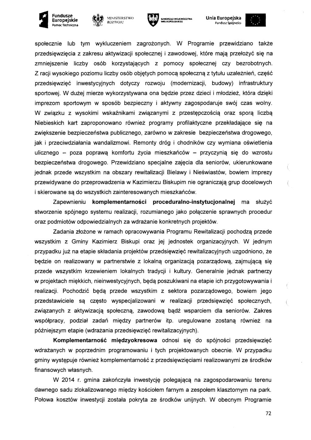 g Fundusze Form< Technia n4 MINISTERSTWO R.V. WOJ i.y.0.00z NIA flśj p oc społecznie lub tym wykluczeniem zagrożonych.