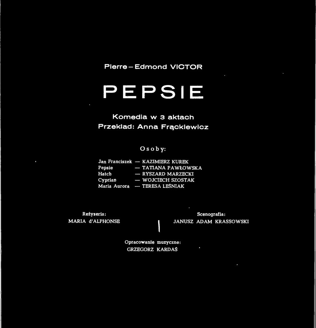 Aurora - TERESA LESNIAK Reżyseria: MARIA d' ALPHONSE I