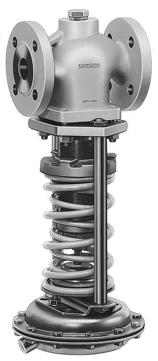 Seria 41 Regulator upustowy typu 41-73 Rys. 1 Typ 41-73 1. Budowa i sposób dzia³ania Regulator upustowy typu 41-73 sk³ada siê z zaworu typu 2417 i si³ownika typu 2413.