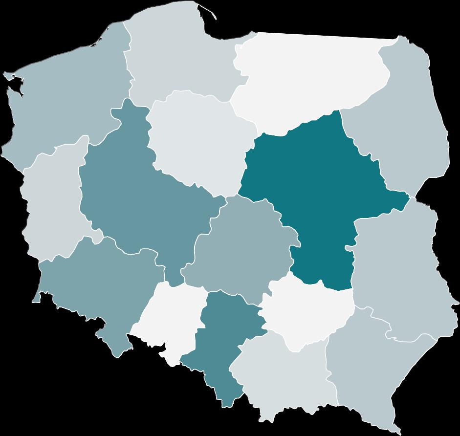 Polska 13,8 mln mkw. Krosno Odrzańskie Szczecin 145. mkw. Lubuskie 133.7 mkw. Zielona Góra Zgorzelec Świebodzin Wrocław Poznań 455.7 mkw. Trójmiasto 266.7 mkw. 156.9 mkw. Bydgoszcz i Toruń Kalisz 11.