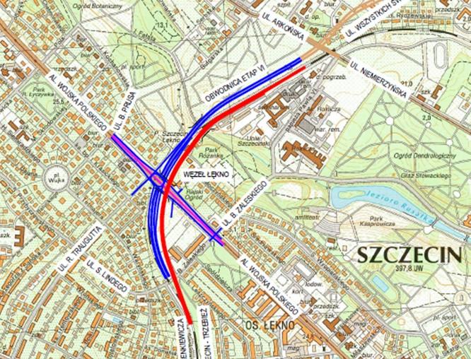 Budowa zintegrowanego węzła komunikacyjnego Łękno wraz z infrastrukturą na przebiegu Trasy Średnicowej dla obsługi wewnątrz aglomeracji ruchu