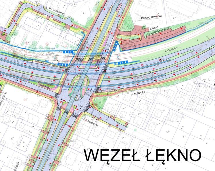 Budowa zintegrowanego węzła komunikacyjnego Łękno wraz z infrastrukturą na