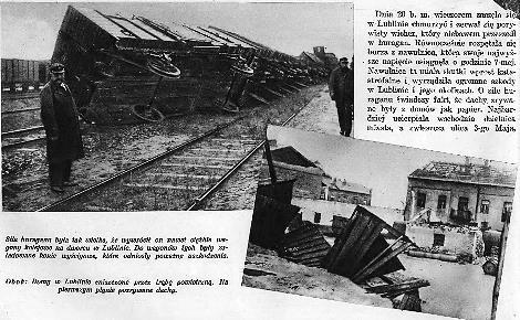 138 NORBERT BORZĘCKI Ryc. 1. Wagony kolejowe i domostwa zdewastowane siłą wiatru Źródło: Światowid, 1 VIII 1931, nr 31, s. 6.