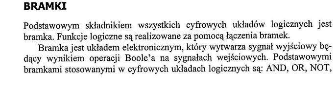 Architektura komputerów ćwiczenia Zbiór zadań IV Bramki