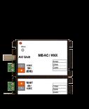 STEROWNIKI // ME-AC/KNX15/100 // LMAP04-E // BAC-HD150 Moduł komunikacyjny EIB/KNX Integracja EIB Moduły komunikacyjne EIB ME-AC/KNX15 oraz ME-AC/ KNX100 w połączeniu ze sterownikami centralnymi