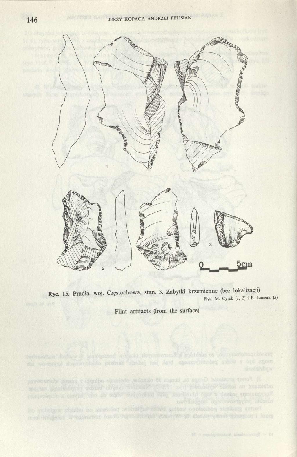 146 JERZY KOPACZ, ANDRZEJ PELISIAK Ryc 15. Pradła, woj. Częstochowa, stan. 3.
