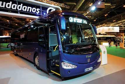 Autobus międzymiastowy i4h z napędem hybrydowym Hybrydowa odmiana niskowejściowego autobusu podmiejskiego i3h Niskopodłogowy autobus miejski Irizar i2e nych modeli, wprowadzając do produkcji nową