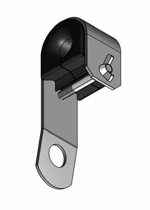 Uchwyt przelotowy Stosowany do przelotowego zawieszania izolowanych przewodów napowietrznych AsXS(n) o przekrojach 16-95 mm² na standardowych śrubach hakowych.