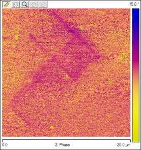 2 Wysokość mierzonej warstwy zależy od długości łańcucha alkilowego i wynosi 1,10 nm, co odpowiada wartości teoretycznej wynoszącej 1,15 nm.