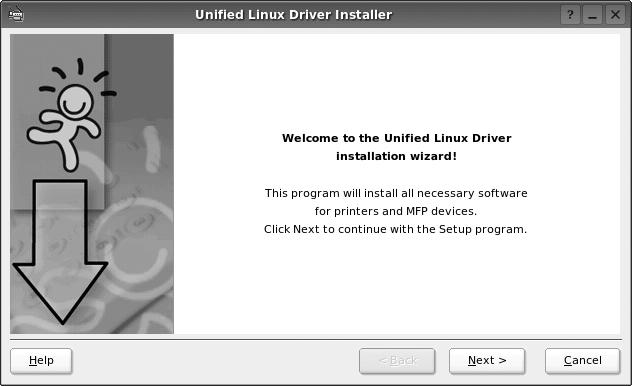9 Używanie drukarki w systemie Linux Instalacja zunifikowanego sterownika dla systemu Linux Z urządzenia można korzystać w środowisku systemu Linux.