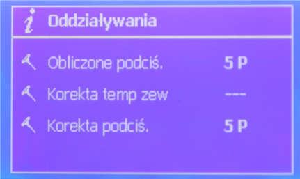 Gdy temperatura zewnętrzna spadnie poniżej tej wartości, procent korekcji wzrośnie proporcjonalnie, osiągając wartość maksymalną, gdy temperatura zewnętrzna będzie niższa od temperatury końcowej. 18.