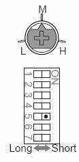 6.4. Czułość antymaskingu (przełącznik nr. 4) (modele OML-AM, OML-DAM) Jeżeli w bliskiej odległości od czujki zostanie umieszczony obiekt na czas dłuższy niż 10 sekund obwód antymaskingu aktywuje się.