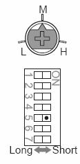 6.4. Czułość antymaskingu (przełącznik nr. 4) (modele OML-AM, OML-DAM) Jeżeli w bliskiej odległości od czujki zostanie umieszczony obiekt na czas dłuższy niż 10 sekund obwód antymaskingu aktywuje się.