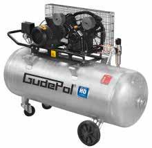 SPRĘŻARKI Gudepol HD-40-200-510 GDHD40200 Sprężarka tłokowa wydajność: 510 l/min, zbiornik: 200 l, ciśnienie: 10 bar, silnik: 3 kw.