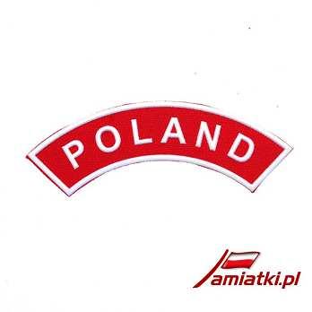 Emblemat - Naszywka Godło M 01-59-03 Naszywki - Emblematy - Godło Polski, w kształcie tarczy. Wysokość ok. 6.5 cm.