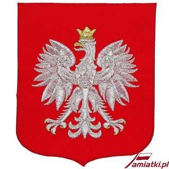 Emblemat - Naszywka Flaga Polski 01-59-07 Naszywki - Emblematy - Flaga Polski. Rozmiar: 7.5 cm x 4.0 cm.