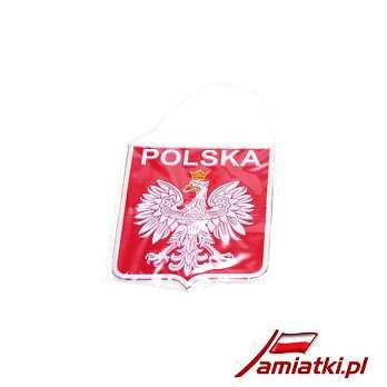 Rozmiar: 8,5 cm x 3,5 cm Naszywka Haftowana Napis POLAND (048b) 01-59-57 Naszywki haftowane - Emblematy -